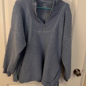 LIKE NEW, Aerie Sherpa Quarter Zip